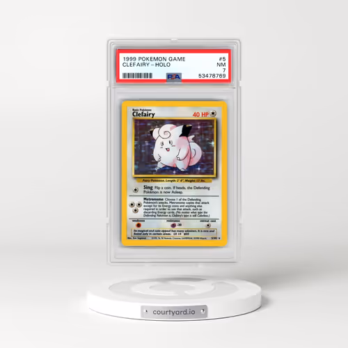 1999 Pokémon Game #5 Clefairy - Holo (PSA 7 NM)