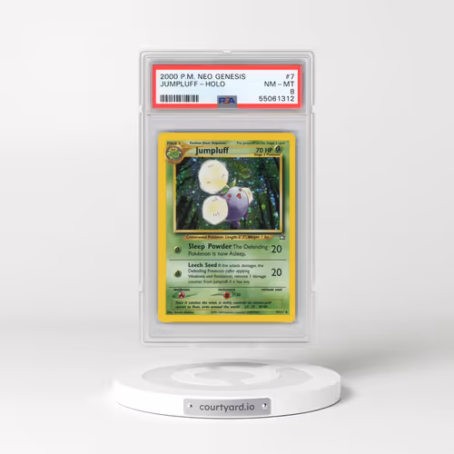 2000 Pokémon Neo Genesis #7 Jumpluff - Holo (PSA 8 NM-MT)