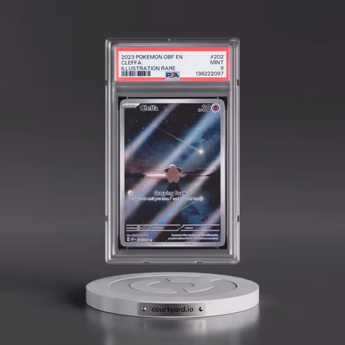 2023 Pokémon Obf EN-Obsidian Flames #202 Cleffa - Illustration Rare (PSA 9 MINT)