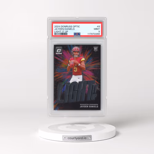 2024 Panini Donruss Optic Light It Up #8 Jayden Daniels (PSA 9 MINT)