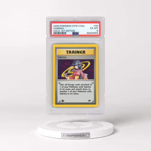 2000 Pokémon Gym Challenge #20 Sabrina - 1st Edition Holo (PSA 6 EX-MT)