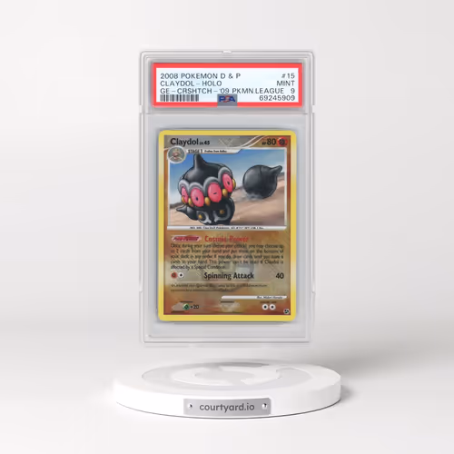 2008 Pokémon Diamond & Pearl Great Encounters #15 Claydol - Holo Crosshatch-2009 Pokemon League (PSA