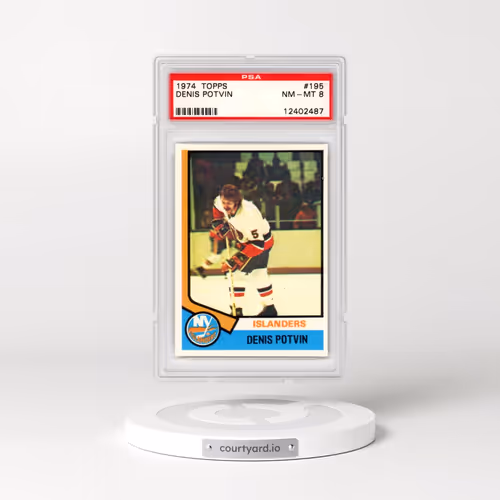 1974 Topps #195 Denis Potvin (PSA 8 NM-MT)