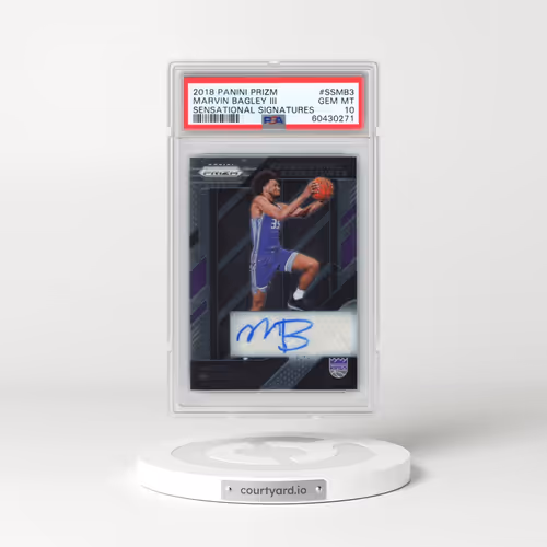 2018 Panini Prizm Sensational Signatures #SSMB3 Marvin Bagley III (PSA 10 GEM MINT)