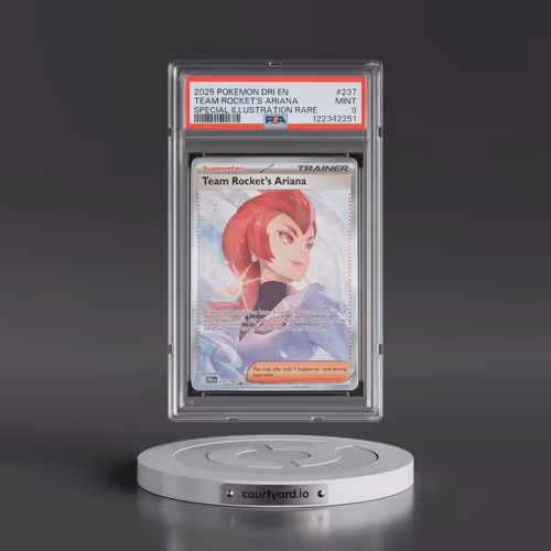 2025 Pokémon Dri EN-Destined Rivals #237 Team Rocket's Ariana - Special Illustration Rare (PSA 9 MIN