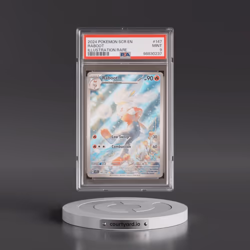 2024 Pokémon Scr EN-Stellar Crown #147 Raboot - Illustration Rare (PSA 9 MINT)