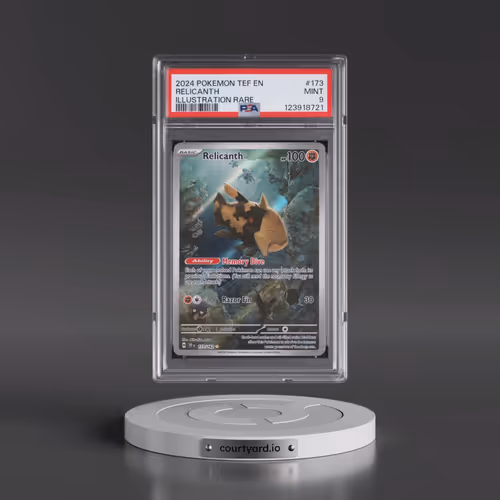 2024 Pokémon Tef EN-Temporal Forces #173 Relicanth - Illustration Rare (PSA 9 MINT)