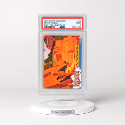 1999 Topps Pokémon the Movie Edt #50 Movie Edition - The "Tail" End of the Race (PSA 9 MINT)