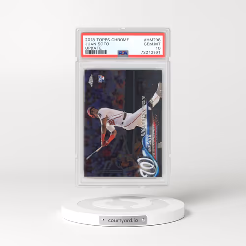 2018 Topps Chrome Update #HMT98 Juan Soto (PSA 10 GEM MINT)
