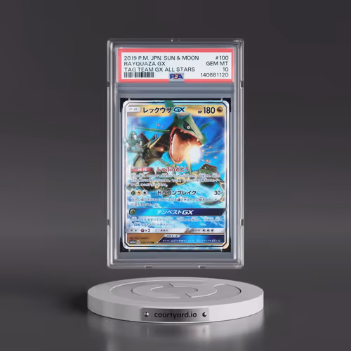 2019 Pokémon Sun & Moon Tag Team GX All Stars #100 Rayquaza GX - Holo (PSA 10 GEM MINT)