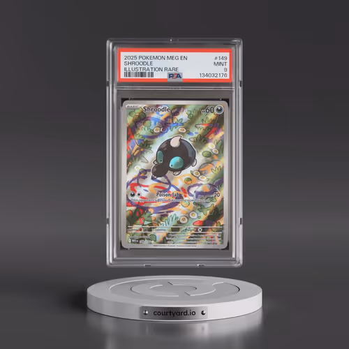 2025 Pokémon Meg EN-Mega Evolution #149 Shroodle - Illustration Rare (PSA 9 MINT)