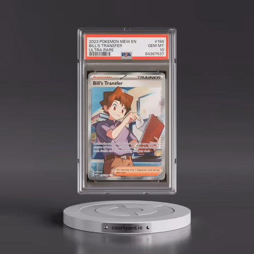 2023 Pokémon Mew EN-151 #194 Bill's Transfer - Ultra Rare (PSA 10 GEM MINT)