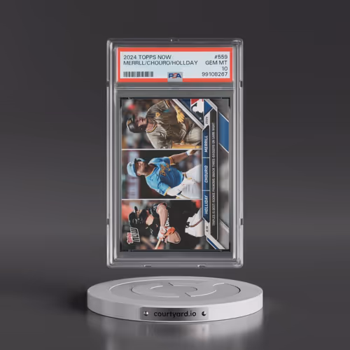 2024 Topps Now #559 Jackson Chourio/Jackson Holliday/Jackson Merrill (PSA 10 GEM MINT)