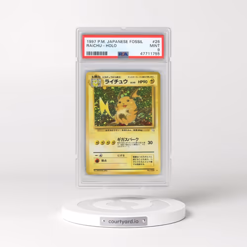 1997 Pokémon Fossil #26 Raichu - Holo (PSA 9 MINT)