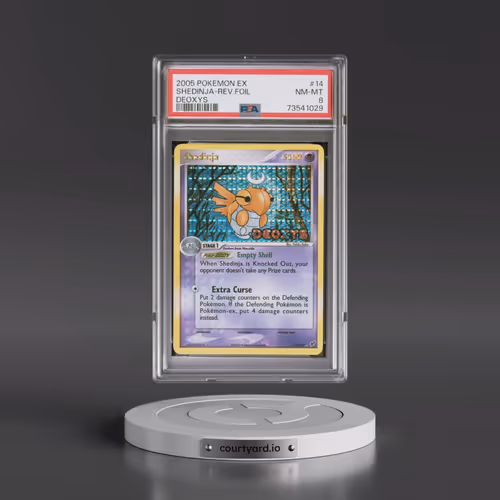 2005 Pokémon EX Deoxys #14 Shedinja - Reverse Foil (PSA 8 NM-MT)