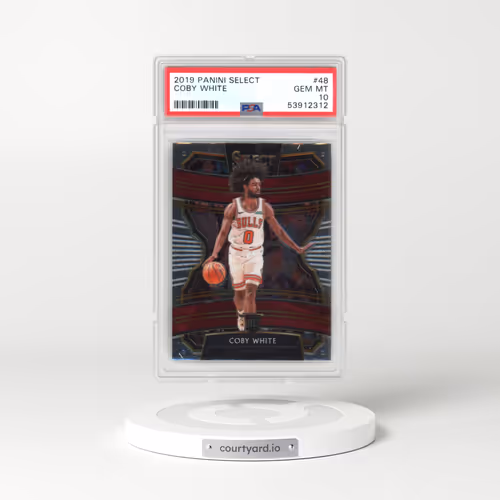 2019 Panini Select #48 Coby White (PSA 10 GEM MINT)