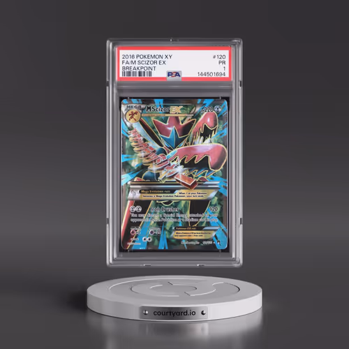 2016 Pokémon XY Breakpoint #120 M Scizor EX - Holo Full Art (PSA 1 PR)