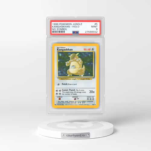 1999 Jungle #5 Kangaskhan - Holo No Set Symbol (PSA 9 MINT)