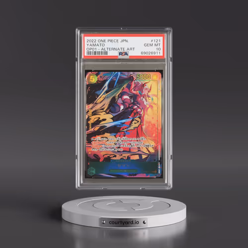 2022 One Piece Japanese OP01-Romance Dawn #121 Yamato - Alternate Art (PSA 10 GEM MINT)