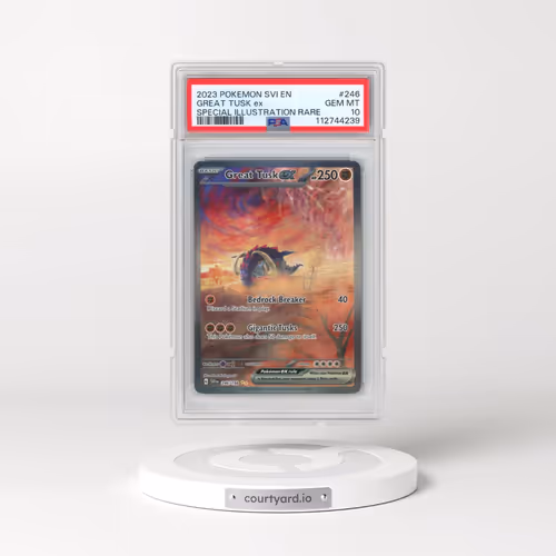 2023 Pokémon Svi EN-Scarlet & Violet #246 Great Tusk EX - Holo Special Illustration Rare (PSA 10 GEM
