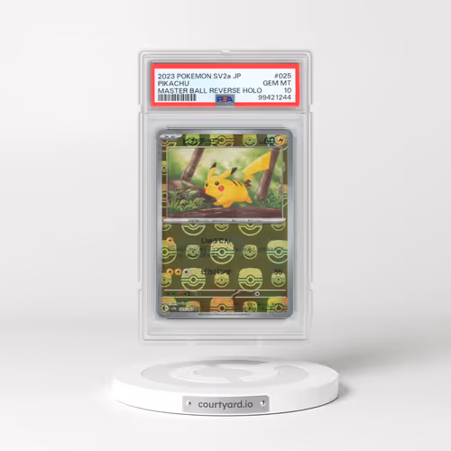 2023 Pokémon Sv2a-Pokemon 151 #025 Pikachu - Reverse Holo Master Ball (PSA 10 GEM MINT)