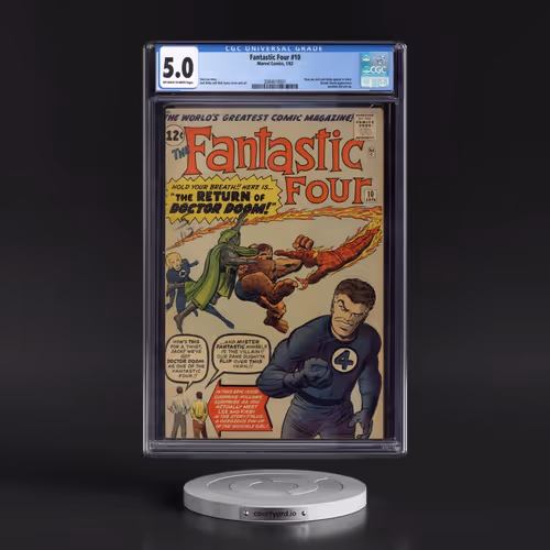 Fantastic Four #10 CGC 5.0 Off-white to White Pages (Marvel Comics, 1/63) - Universal