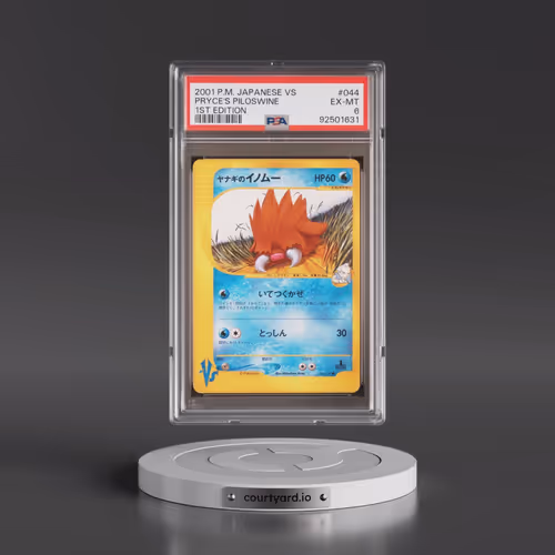 2001 Pokémon VS #044 Pryce's Piloswine - 1st Edition (PSA 6 EX-MT)