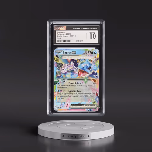 2024 Stellar Crown - SCR EN #032/142 Lapras ex - Holo (CGC 10 GEM MINT)