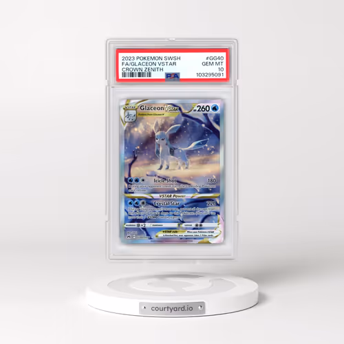 2023 Pokémon Sword and Shield Crown Zenith #GG40 Glaceon Vstar - Full Art (PSA 10 GEM MINT)