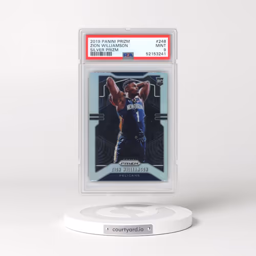 2019 Panini Prizm #248 Zion Williamson - Silver Prizm (PSA 9 MINT)