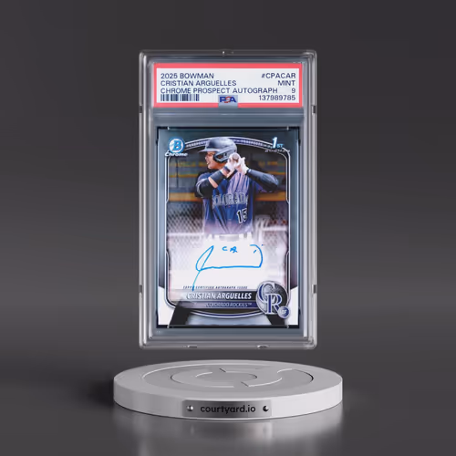 2025 Bowman Chrome Prospect Autographs #CPACAR Cristian Arguelles (PSA 9 MINT)
