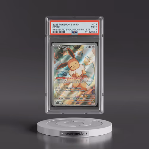 2025 Pokémon Svp EN-SV Black Star Promo #173 Eevee - Prismatic Evolutions Pokemon Center Elite Train