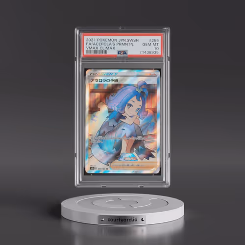 2021 Pokémon Sword & Shield Vmax Climax #255 Acerola's Premonition - Full Art (PSA 10 GEM MINT)