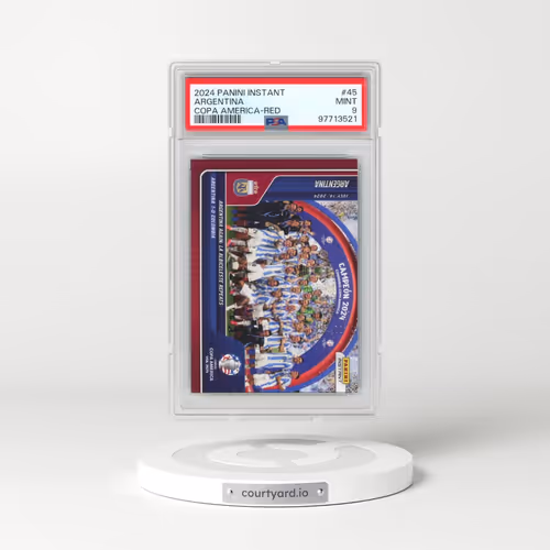 2024 Panini Instant Conmebol Copa America 2024 #45 Argentina - Red (PSA 9 MINT)