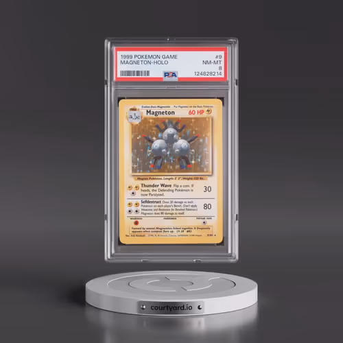 1999 Pokémon Game #9 Magneton - Holo (PSA 8 NM-MT)