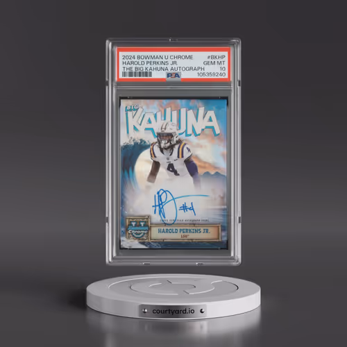 2024 Bowman University Chrome the Big Kahuna Autographs #BKHP Harold Perkins Jr. (PSA 10 GEM MINT)
