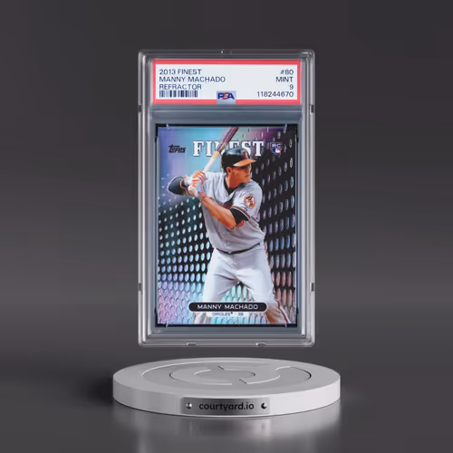 2013 Finest #80 Manny Machado - Refractor (PSA 9 MINT)