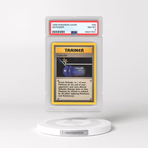 1999 Pokémon Game #80 Defender (PSA 8 NM-MT)