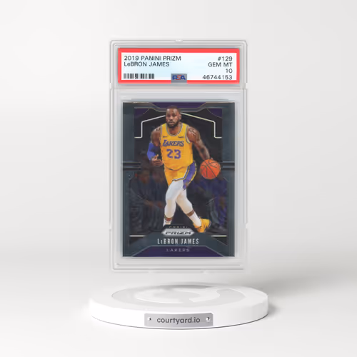 2019 Panini Prizm #129 LeBron James (PSA 10 GEM MINT)