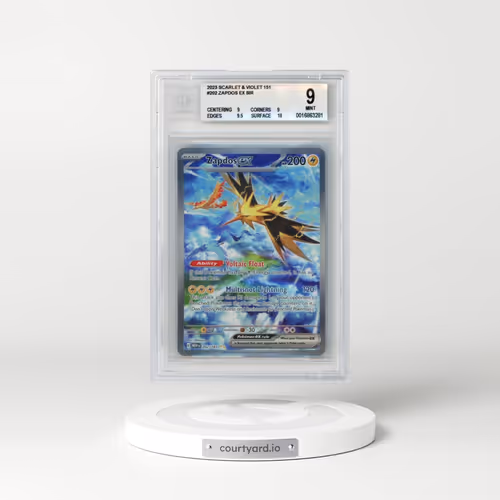 2023 Scarlet & Violet 151 - MEW EN #202 Zapdos ex - Special Illustration Rare (BGS 9 MINT)