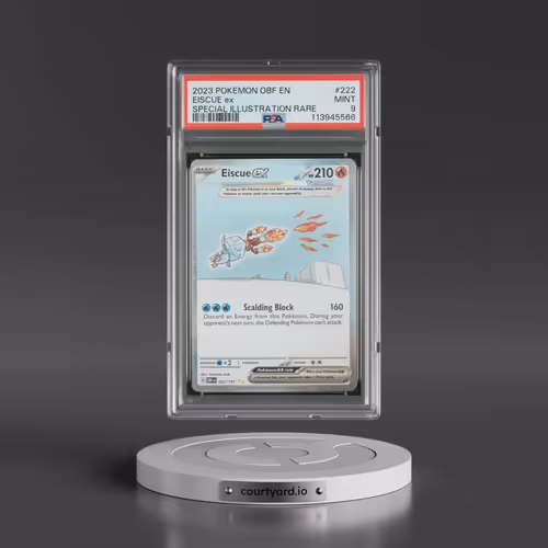 2023 Pokémon Obf EN-Obsidian Flames #222 Eiscue EX - Holo Special Illustration Rare (PSA 9 MINT)