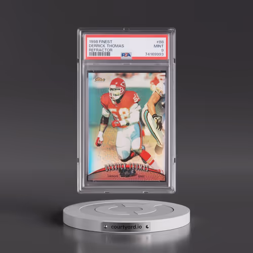 1998 Finest #88 Derrick Thomas - Refractor (PSA 9 MINT)