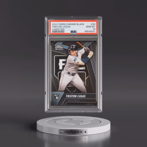 2023 Topps Chrome Black #24 Triston Casas - Variation (PSA 10 GEM MINT)