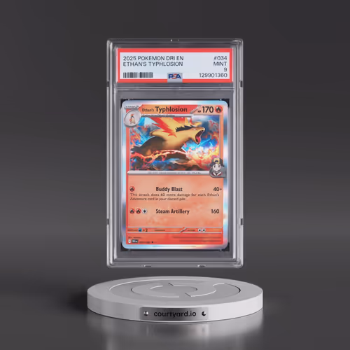 2025 Pokémon Dri EN-Destined Rivals #034 Ethan's Typhlosion (PSA 9 MINT)