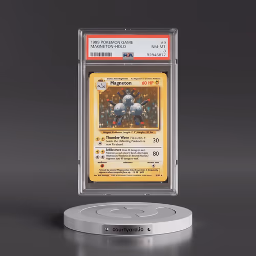 1999 Pokémon Game #9 Magneton - Holo (PSA 8 NM-MT)