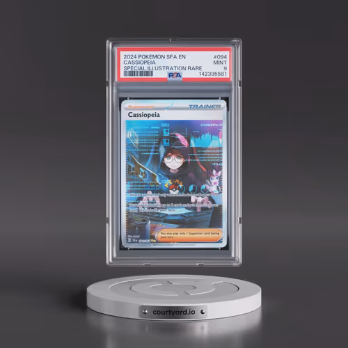 2024 Pokémon Sfa EN-Shrouded Fable #094 Cassiopeia - Special Illustration Rare (PSA 9 MINT)