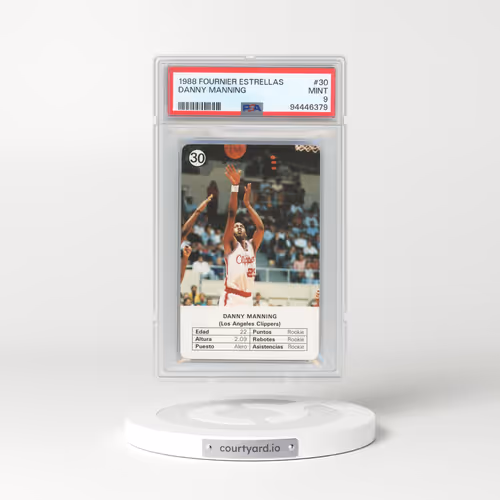 1988 Fournier Estrellas #30 Danny Manning (PSA 9 MINT)