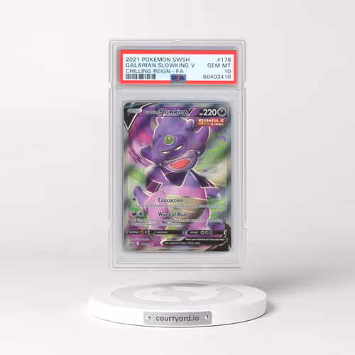 2021 Pokémon Sword & Shield Chilling Reign #178 Galarian Slowking V - Holo Full Art (PSA 10 GEM MINT