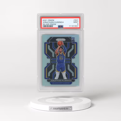 2021 Panini Prizm #307 Jonathan Kuminga - Silver Prizm (PSA 9 MINT)
