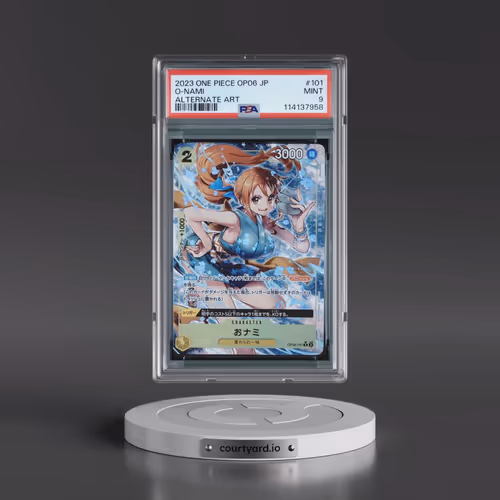 2023 One Piece Japanese OP06-Wings of the Captain #101 O-Nami - Alternate Art (PSA 9 MINT)